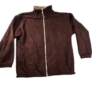 Vintage Black Mountain Outdoor Fleece-Lined Jacket size M